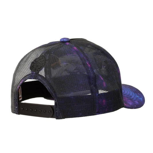 Boné Trucker Galaxy Roxo e Preto Texo