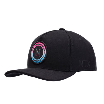 Boné NTX Aba Curva New Wave Preto Patch Bordado Original