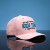 Boné NTX Aba Curva College Rosa Patch Bordado Original