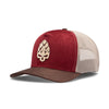 Boné Trucker Brewer II Bordô Texo
