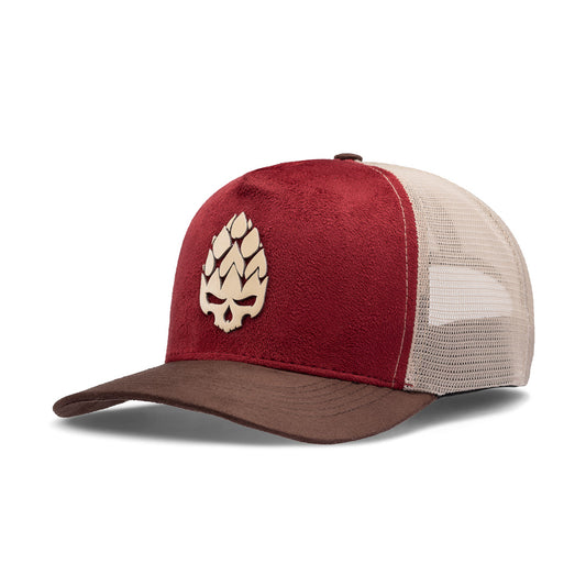 Boné Trucker Brewer II Bordô Texo