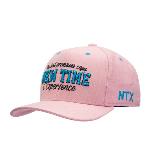 Boné NTX Aba Curva College Rosa Patch Bordado Original