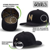 Boné NTX Aba Curva Primal Preto Patch Gold Bordado Original