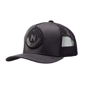 Boné NTX Aba Curva Tiled Preto Patch Bordado Original