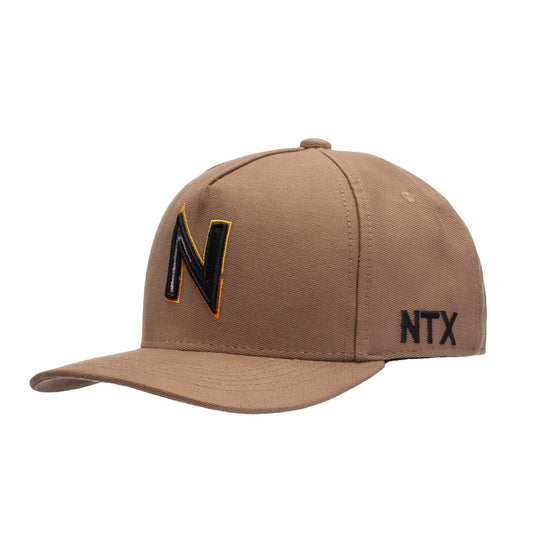 Boné NTX Aba Curva Fusion Marrom Patch Bordado Original
