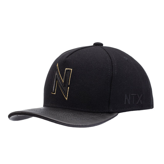 Boné NTX Aba Curva Luxe Preto Patch Bordado Original Premium
