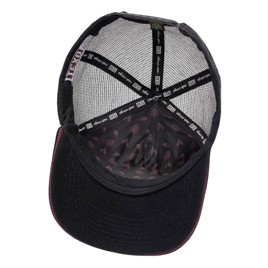 Boné Texo Trucker Storm Preto e Vinho Texo