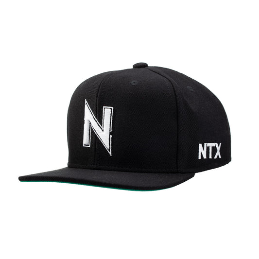 Boné NTX Aba Reta Casino Preto Patch Bordado Branco Original