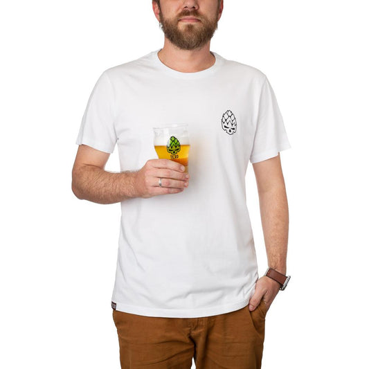 Camiseta Hopskull Contorno Branca