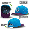 Boné NTX Aba Curva Dunk Azul/Roxo Patch Bordado Original