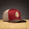 Boné Trucker Brewer II Bordô Texo