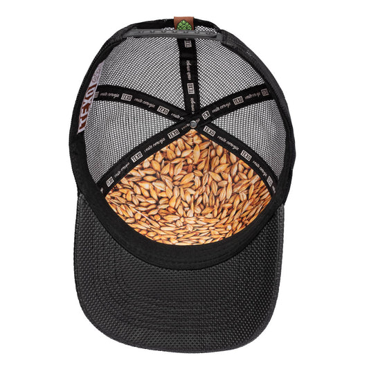 Boné Texo Trucker Courino Honey Preto Texo