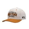 Boné NTX Aba Curva College Bege Patch Bordado Original