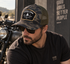 Boné Trucker Brand Camuflado Verde Texo