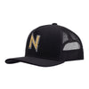 Boné NTX Trucker Main Preto Patch Dourado Bordado Original