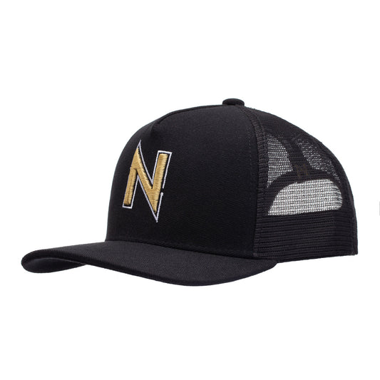 Boné NTX Trucker Main Preto Patch Dourado Bordado Original