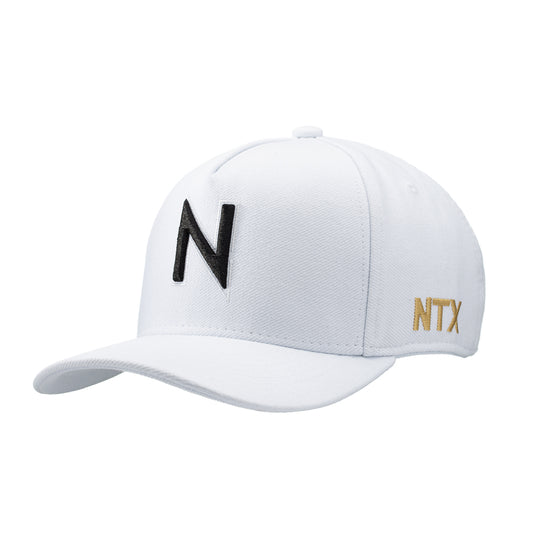 Boné NTX Aba Curva Main Branco Patch Preto Bordado Original - Branco - UN