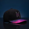 Boné NTX Aba Curva Cosmic Preto/Roxo Patch Bordado Original