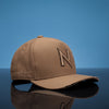 Boné NTX Aba Curva Scratched Marrom Patch Bordado Original