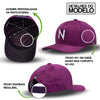 Boné NTX Aba Curva Suede Vinho Patch Bordado Original