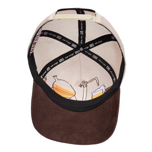 Boné Trucker Brewer II Bordô Texo