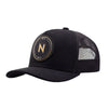 Boné NTX Trucker Orbit Preto Patch Amarelo Bordado Original