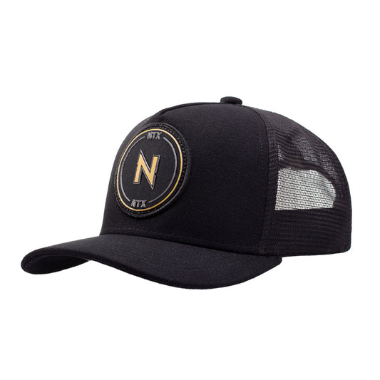 Boné NTX Trucker Orbit Preto Patch Amarelo Bordado Original