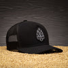 Boné Trucker Glitch Preto Texo