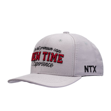 Boné NTX Aba Curva College Cinza Patch Bordado Original