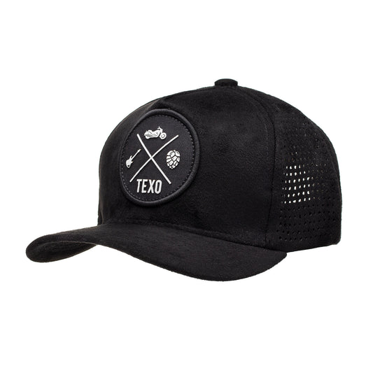 Boné Trucker Ground Preto Texo