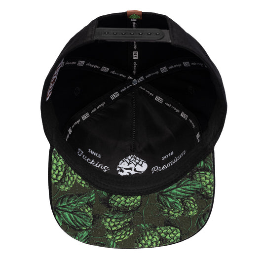 Boné Aba Reta Hops II Preto Texo
