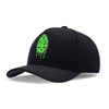Boné  Aba Curva Acid Preto Hopskull Verde Texo