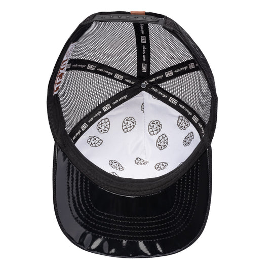 Boné Trucker Glitch Preto Texo
