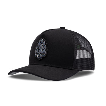 Boné Trucker Glitch Preto Texo