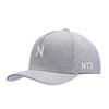 Boné NTX Aba Curva Minimal Cinza Patch Bordado Original