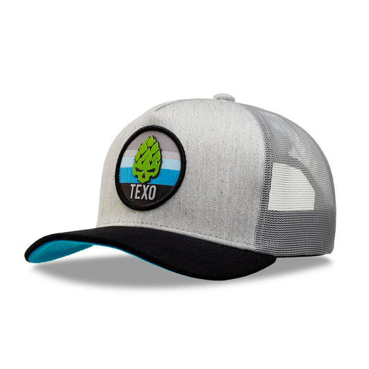 Boné Trucker Land Sunrise Cinza Texo